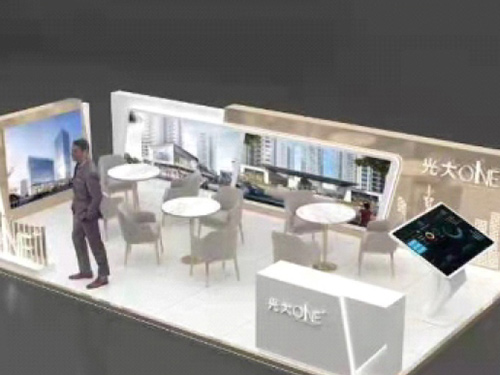 以匠心布置，為展廳暈染出藝術的畫卷